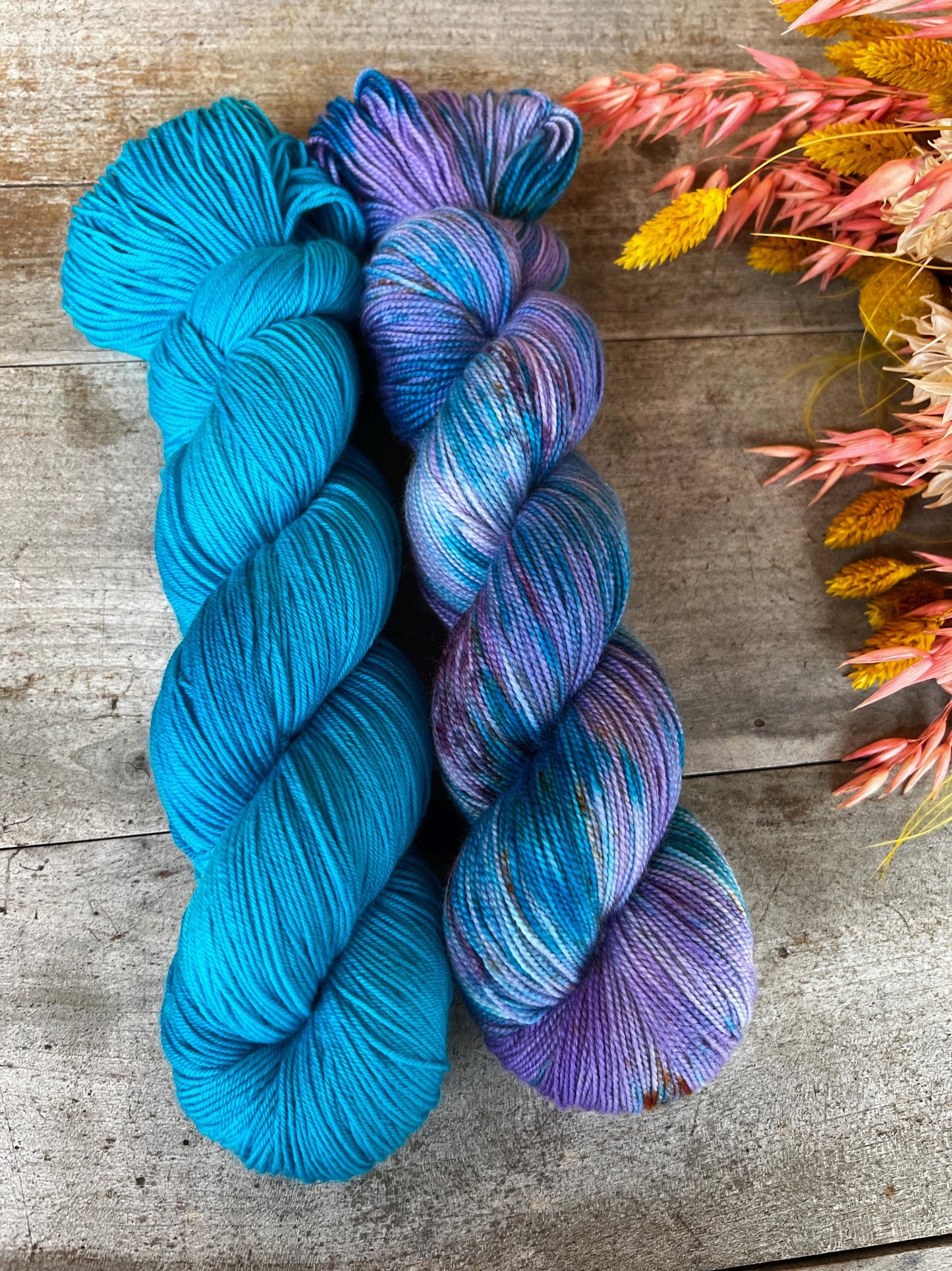 LINETTE - Laine teinte à la main - Fingering Mérinos Nylon superwash