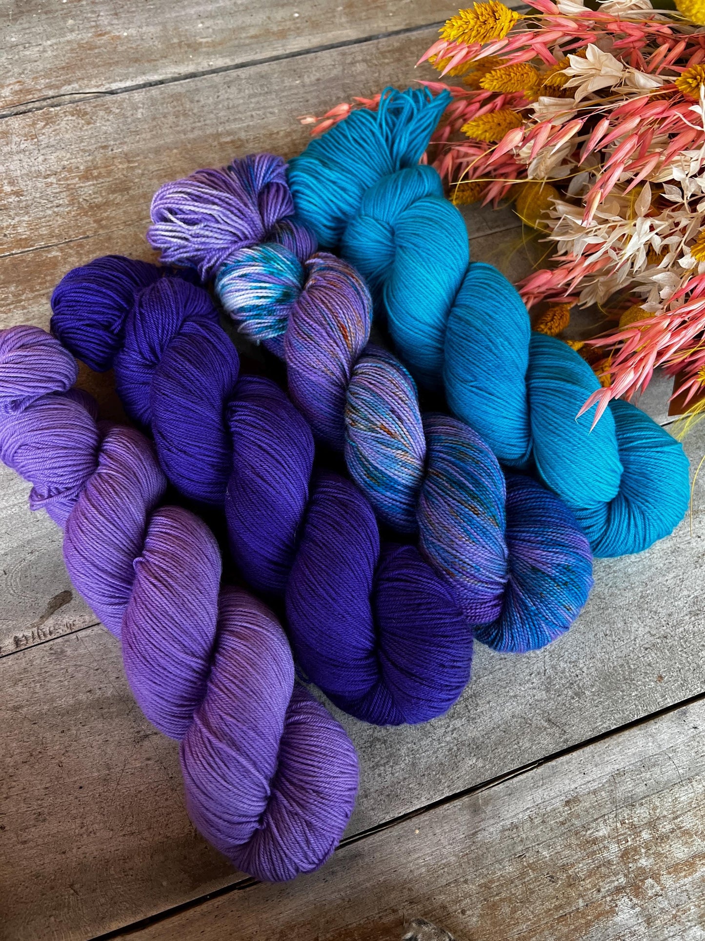 LINETTE - Laine teinte à la main - Fingering Mérinos Nylon superwash