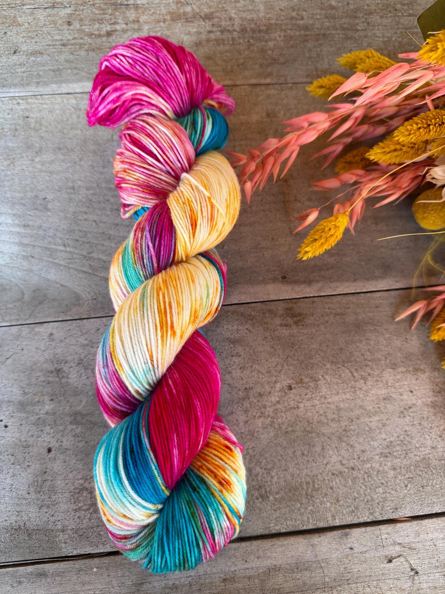 VICTORIA - Laine teinte à la main - Fingering Mérinos Nylon superwash