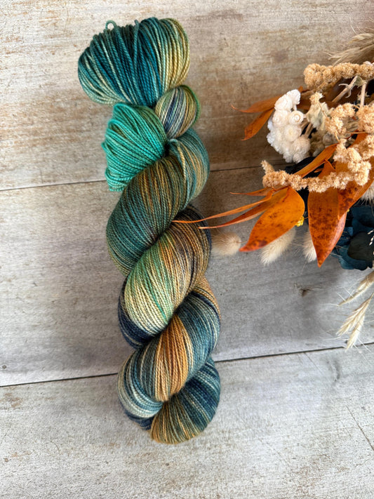 NOLAN - Laine teinte à la main - Fingering Mérinos Nylon superwash