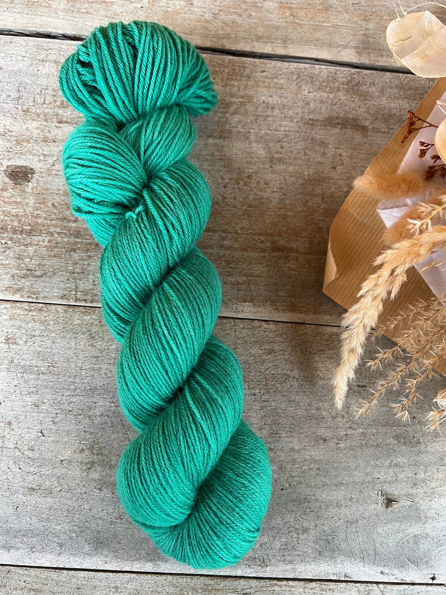 CHLOROPHYLLE - Laine teinte à la main - Fingering Mérinos Nylon superwash