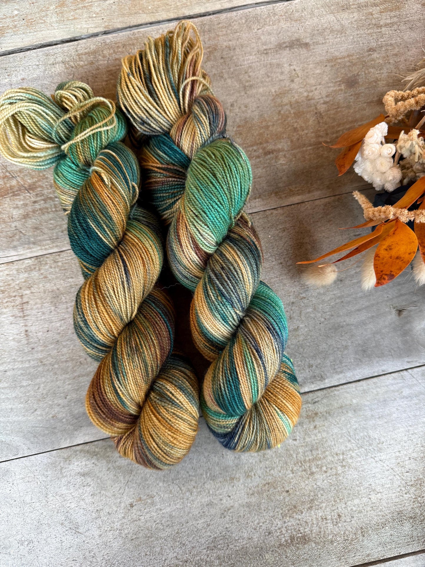 NOLAN - Laine teinte à la main - Fingering Mérinos Nylon superwash