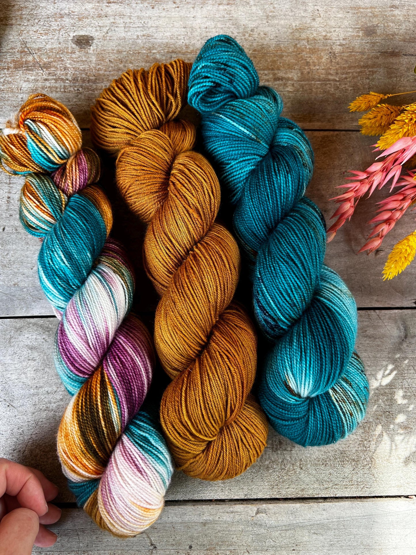 CHAMPÊTRE - Laine teinte à la main - Fingering Mérinos Nylon superwash