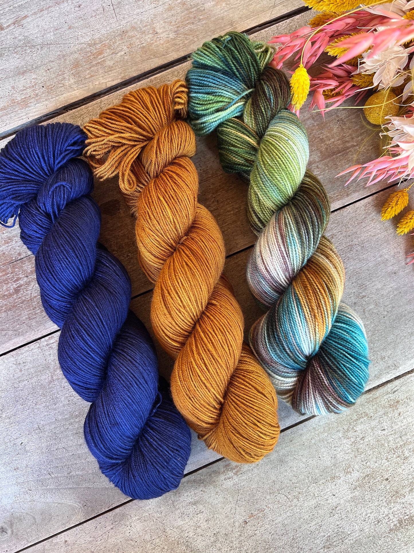 PHILOU - Laine teinte à la main - Fingering Mérinos Nylon superwash