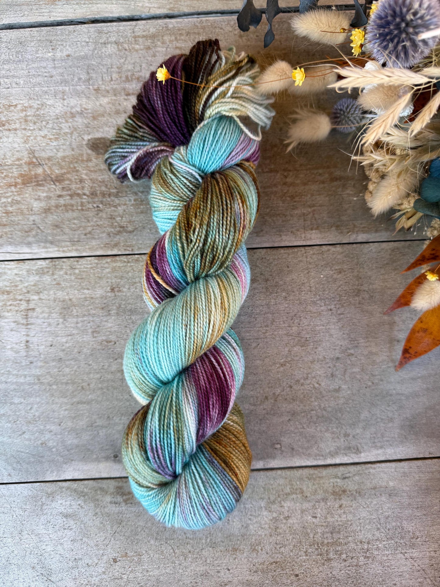 PACIFIQUE - Laine teinte à la main - Fingering Mérinos Nylon superwash