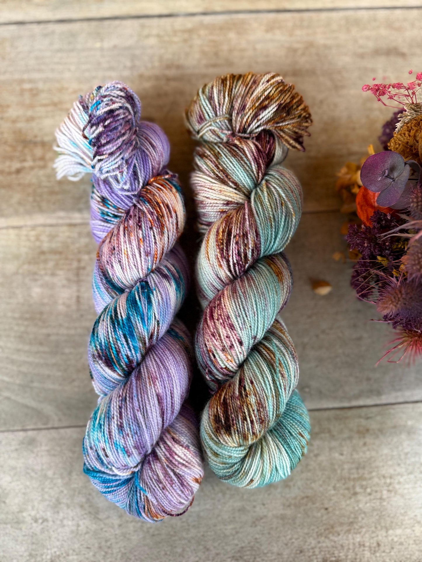 OCÉAN - Laine teinte à la main - Fingering Mérinos Nylon superwash