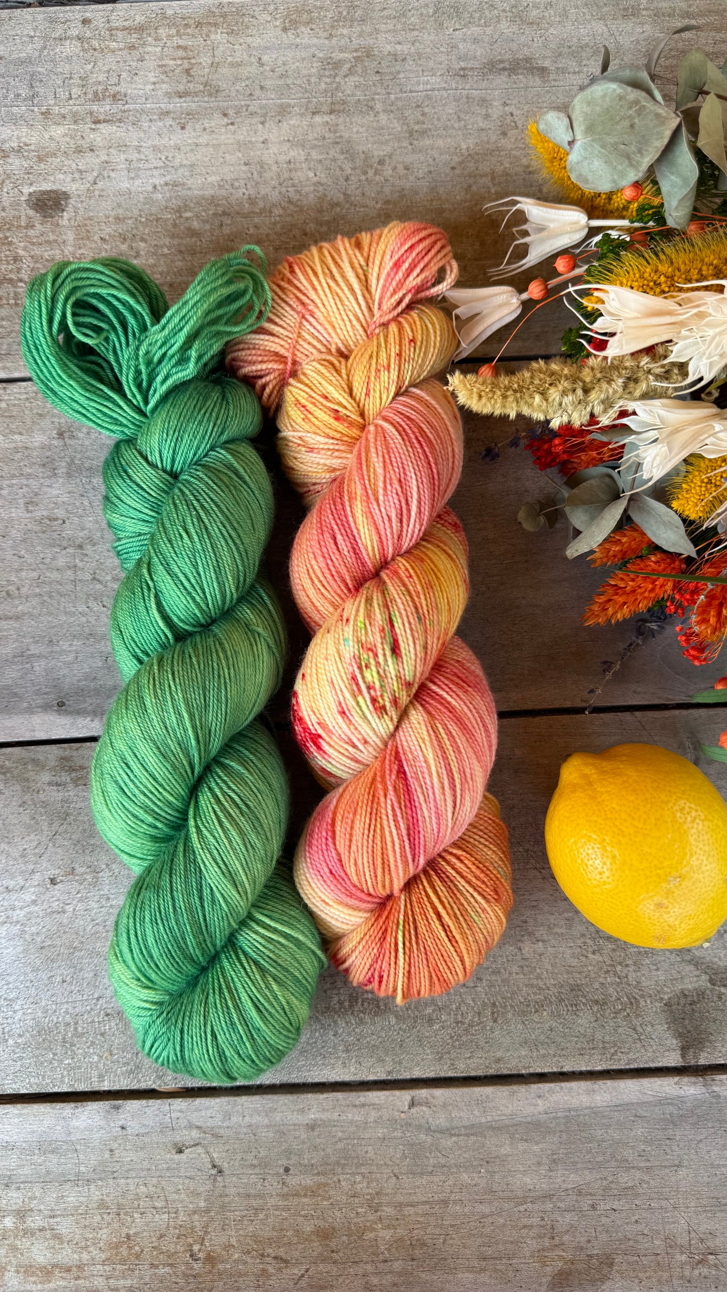 HEIDI - Laine teinte à la main - Fingering Mérinos Nylon superwash