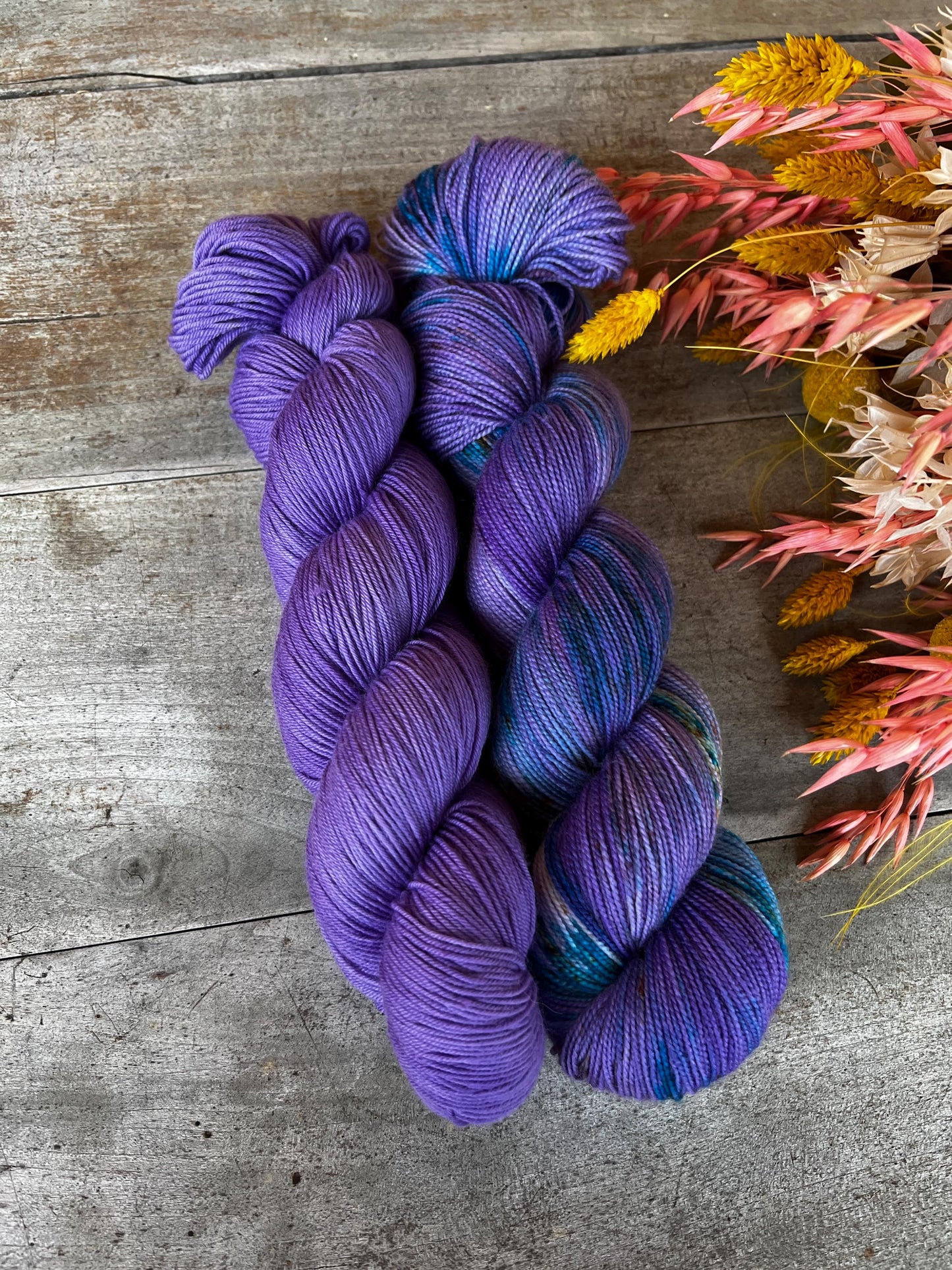 LINETTE - Laine teinte à la main - Fingering Mérinos Nylon superwash