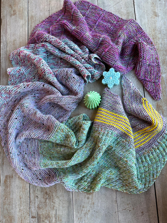 Design du Châle de l'Avent - Patron modèle de Tricot