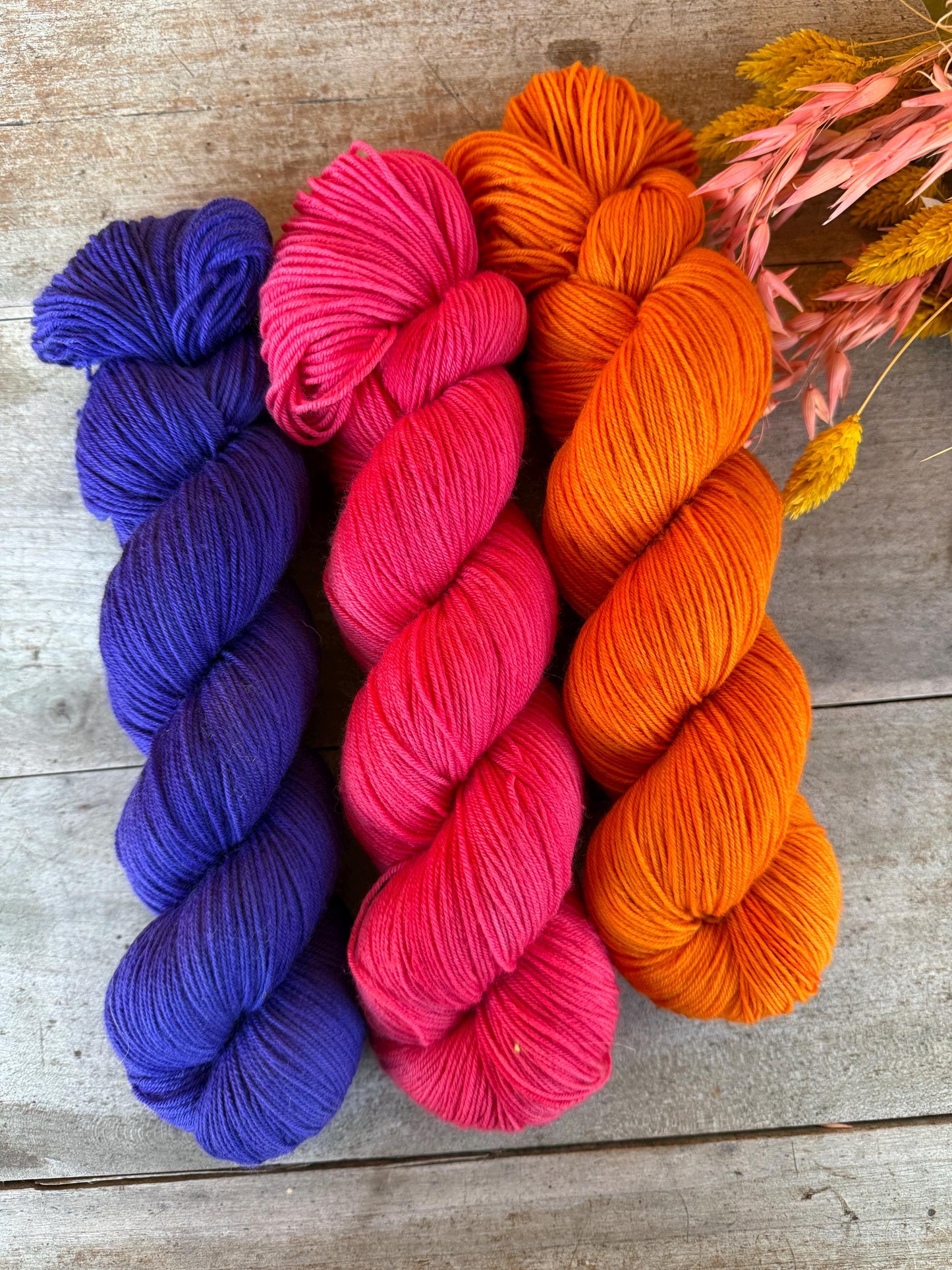 POIL DE CAROTTE - Laine teinte à la main - Fingering Mérinos Superwash
