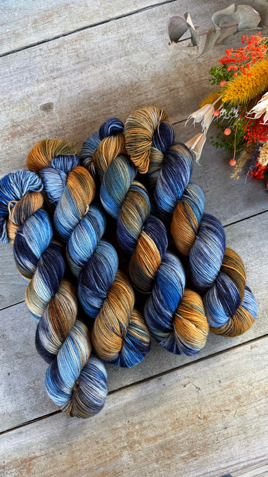 CAMERON - Laine teinte à la main - Fingering Mérinos Nylon superwash