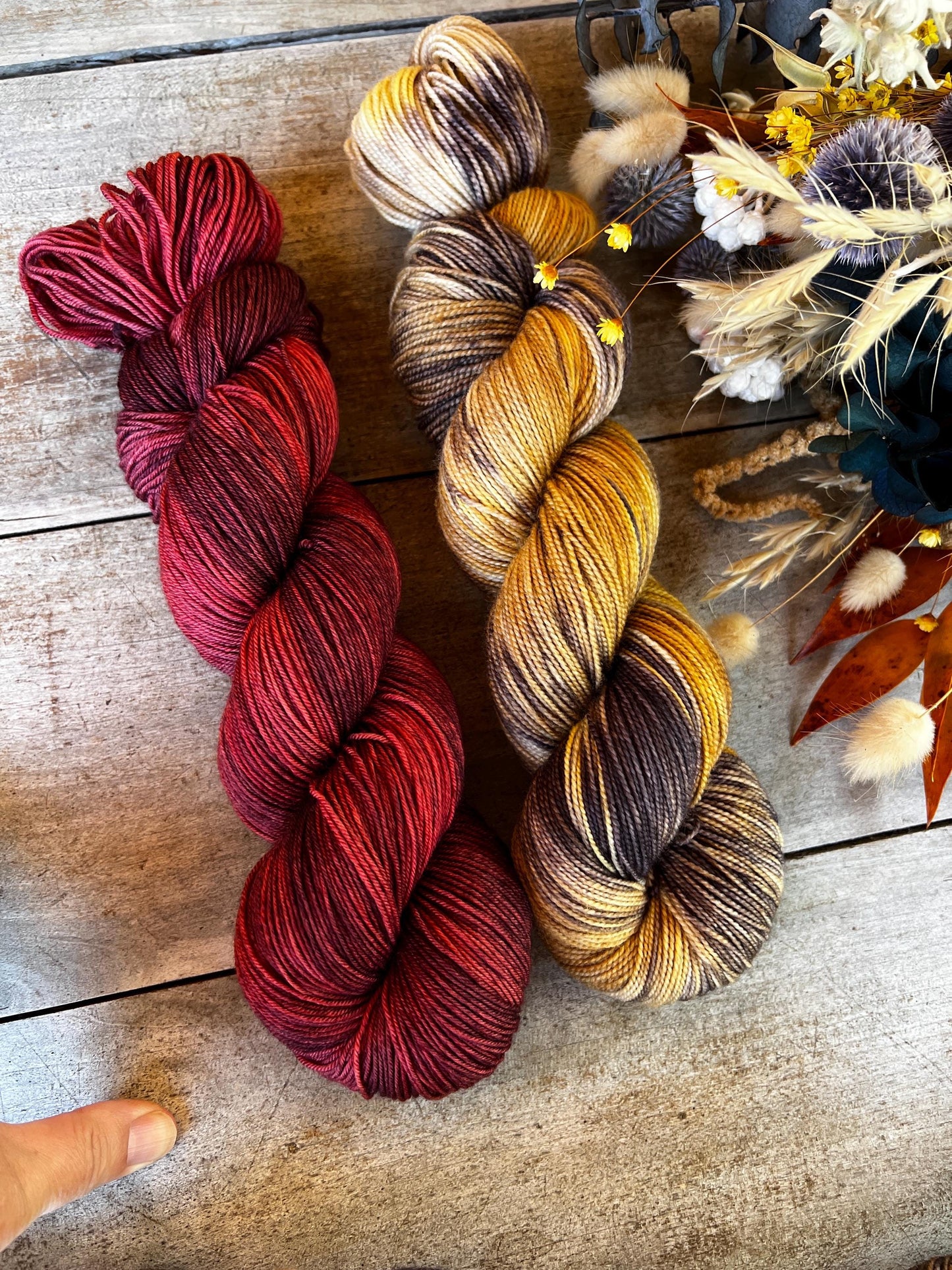 CAREL - Laine teinte à la main - Fingering Mérinos Nylon superwash