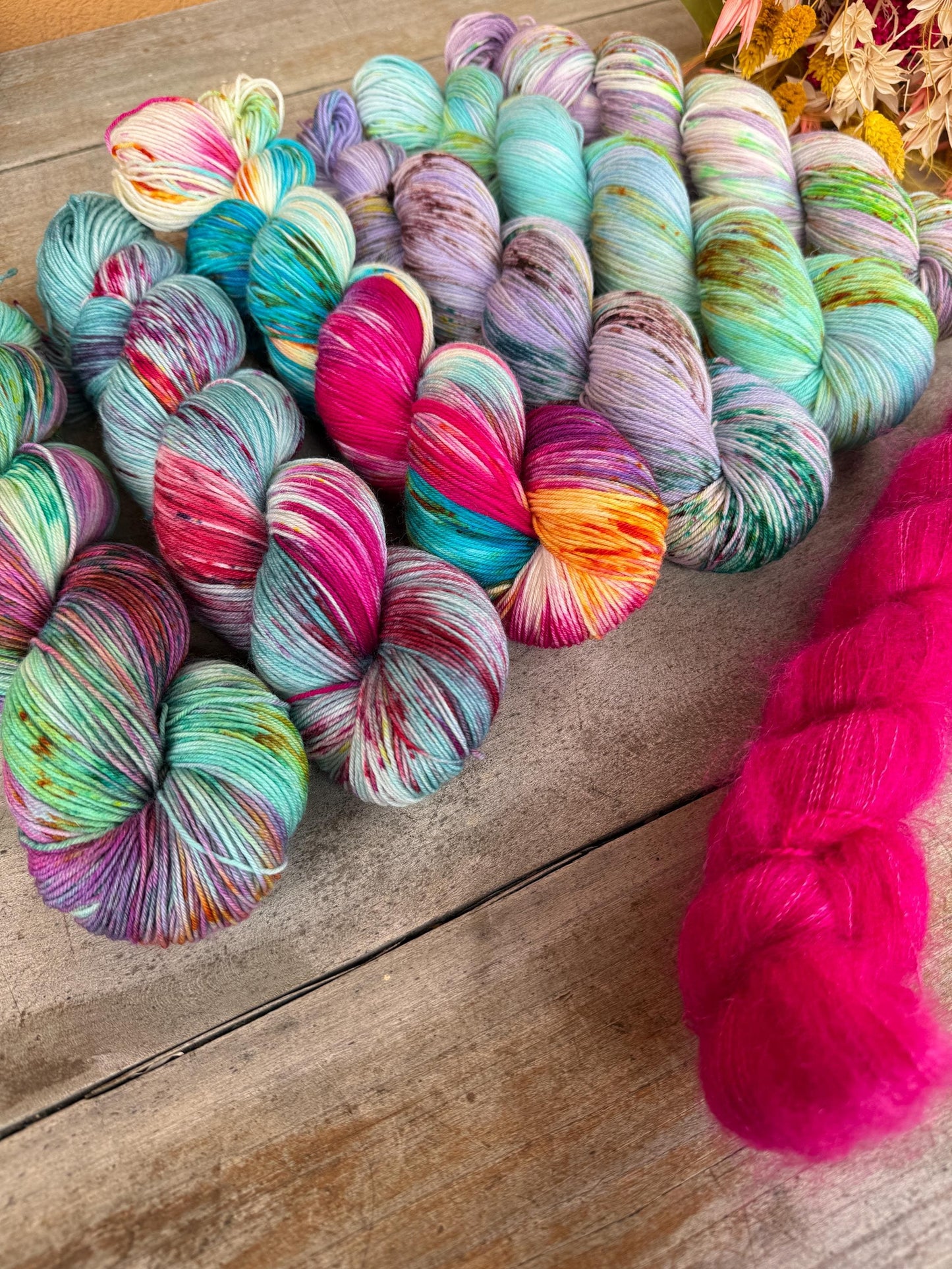ANDRÉA- Laine teinte à la main - Fingering Mérinos Nylon superwash