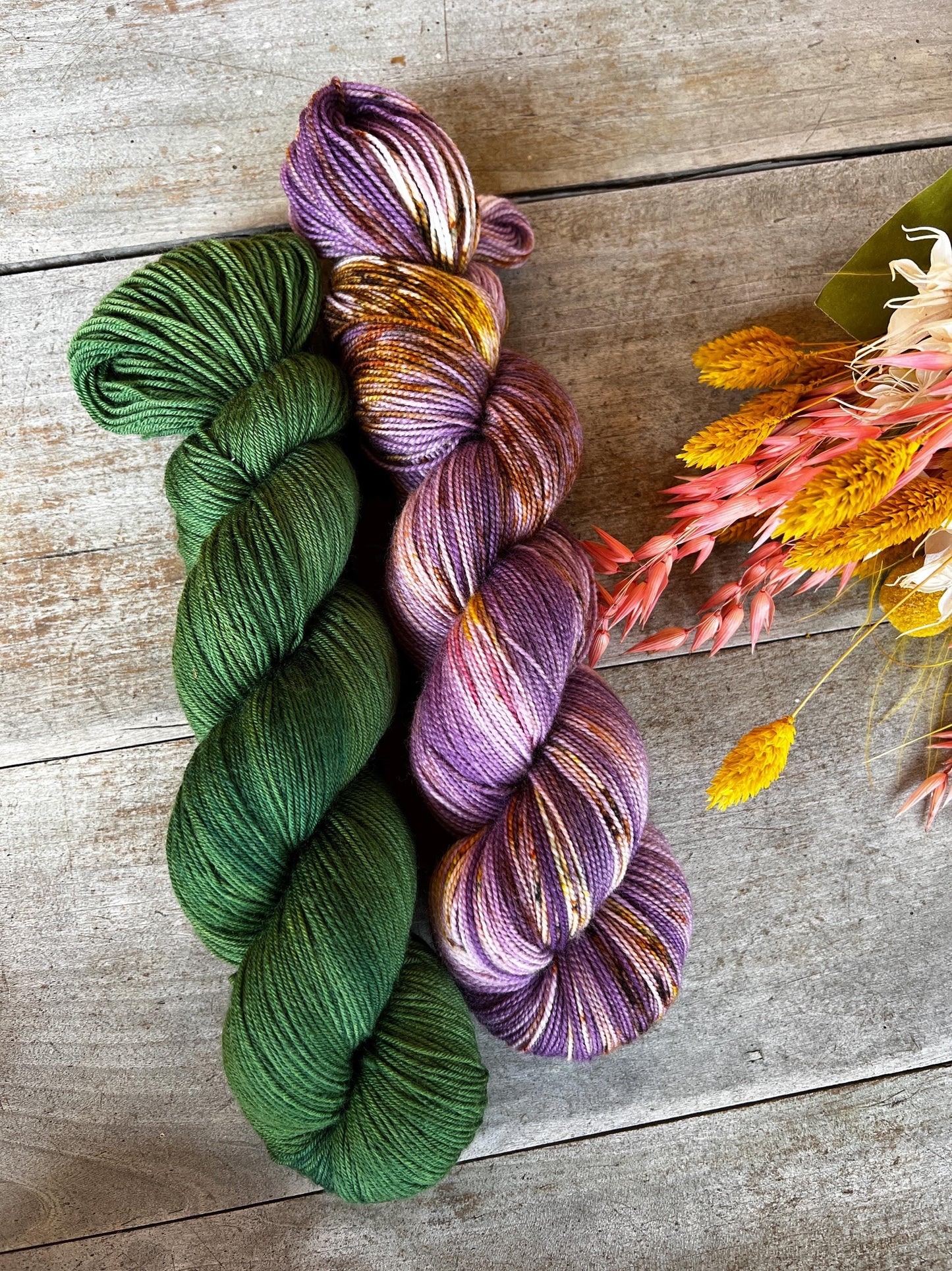 MÉLANIE - Laine teinte à la main - Fingering Mérinos Nylon superwash