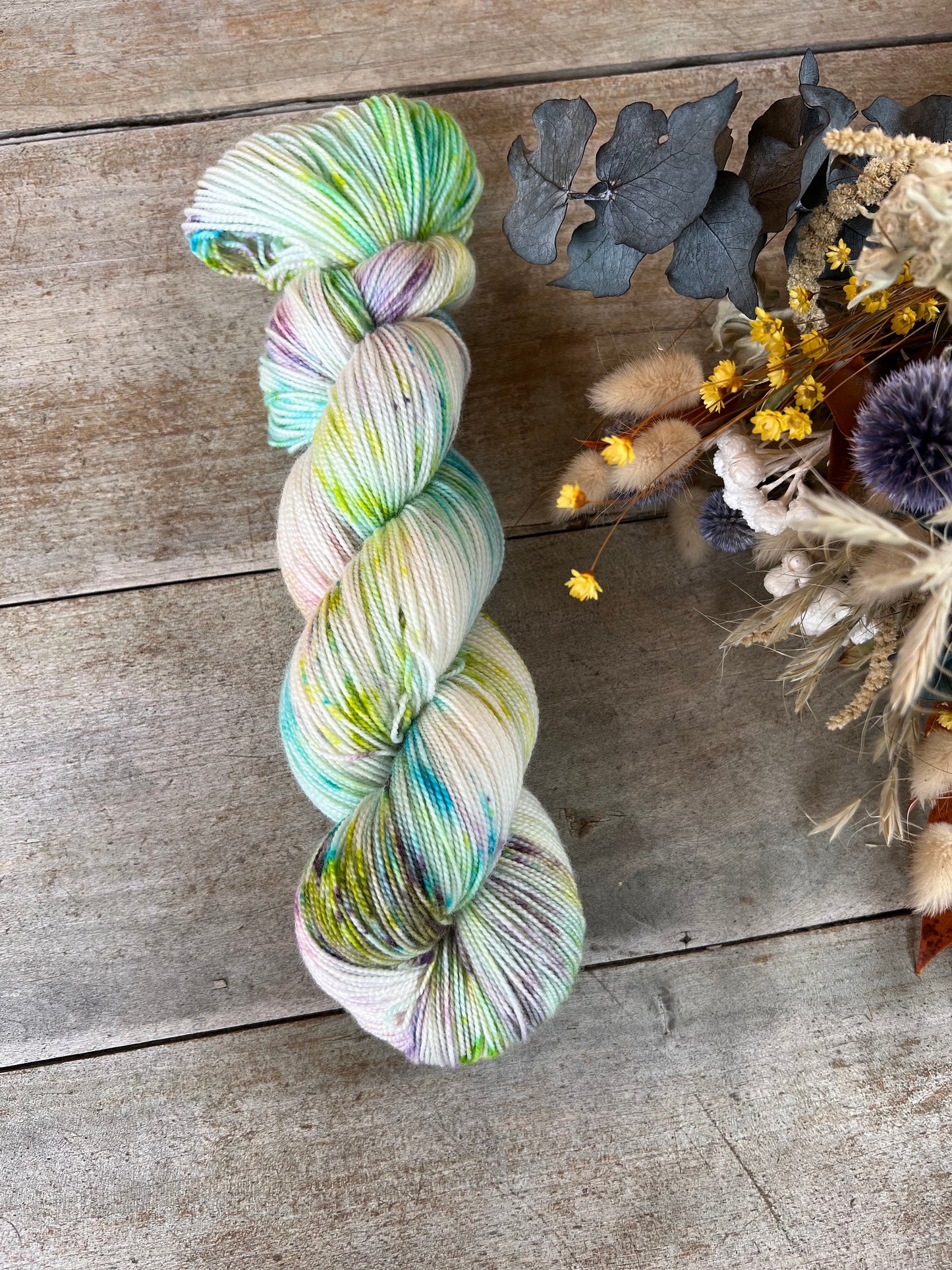 ORCHIDÉE - Laine teinte à la main - Fingering Mérinos Nylon superwash