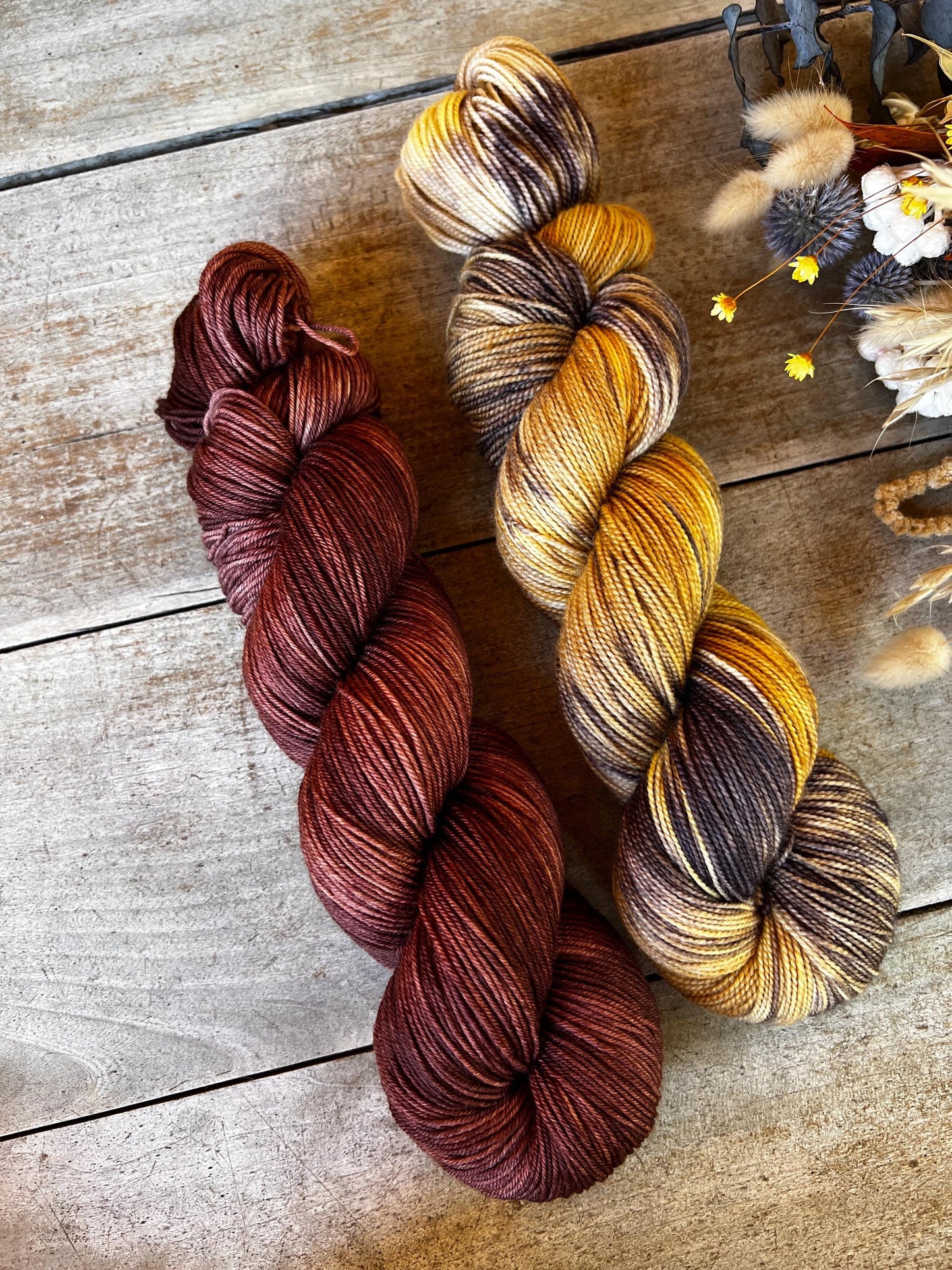 CAREL - Laine teinte à la main - Fingering Mérinos Nylon superwash