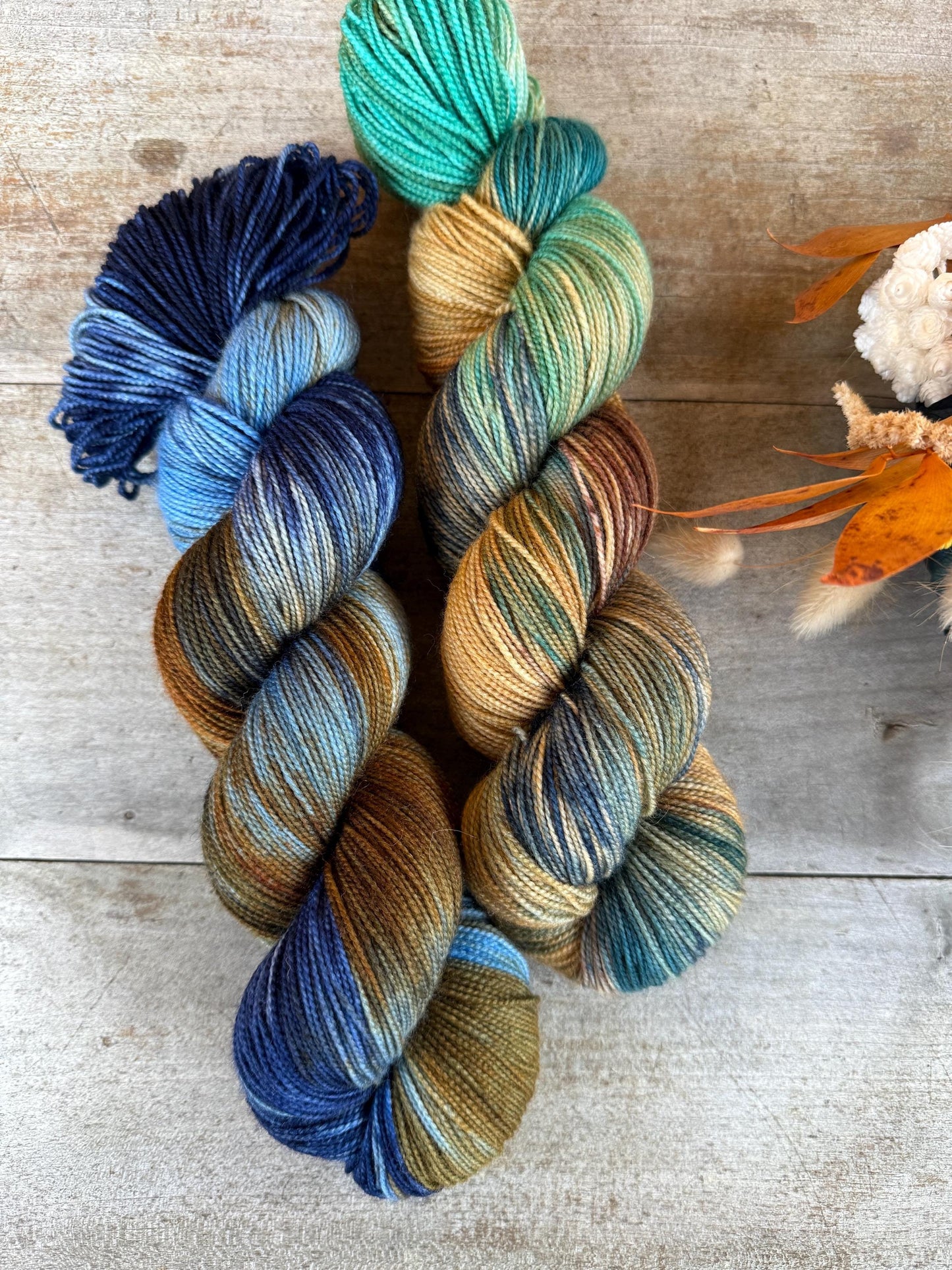 NOLAN - Laine teinte à la main - Fingering Mérinos Nylon superwash