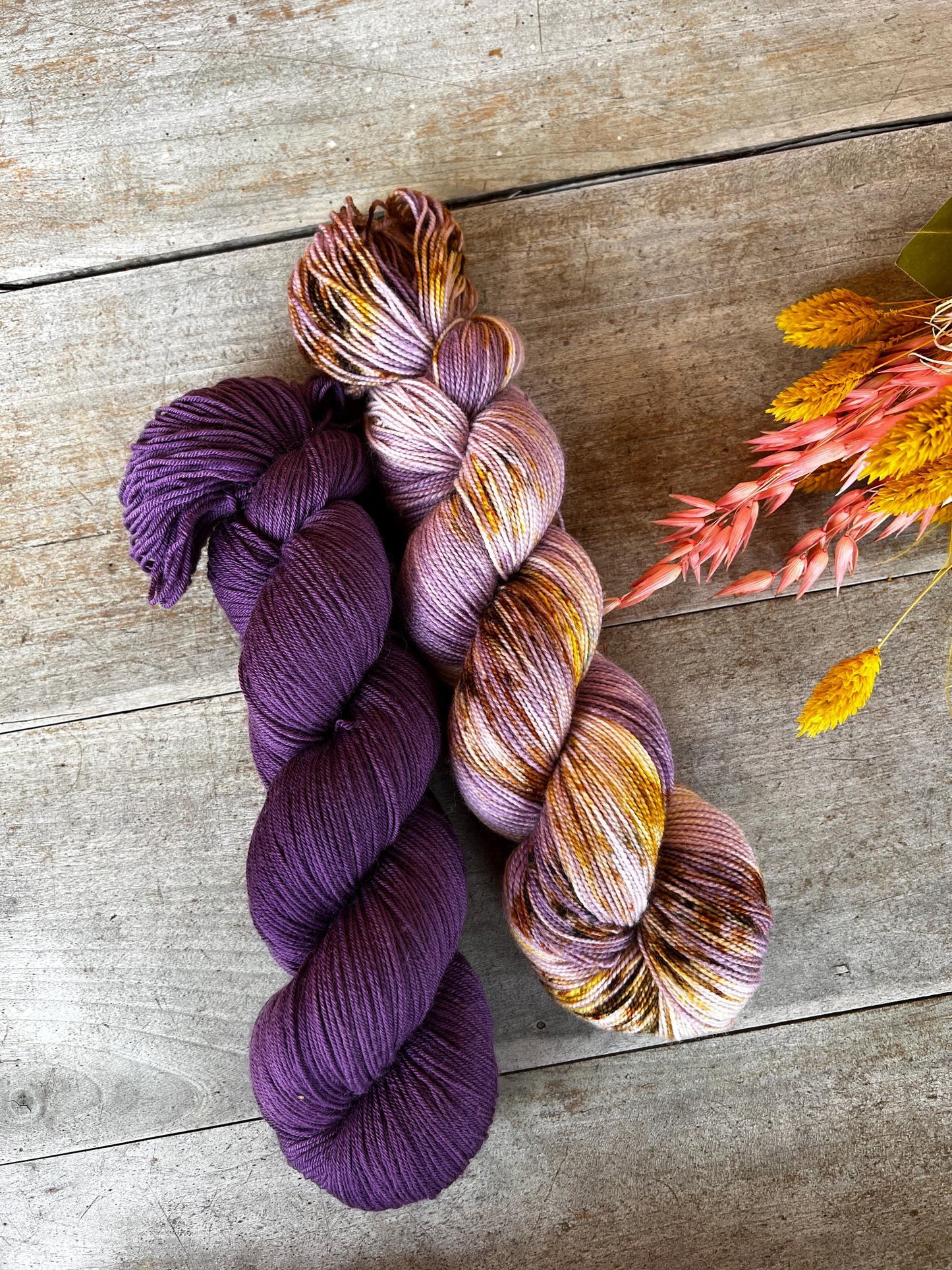 MÉLANIE - Laine teinte à la main - Fingering Mérinos Nylon superwash