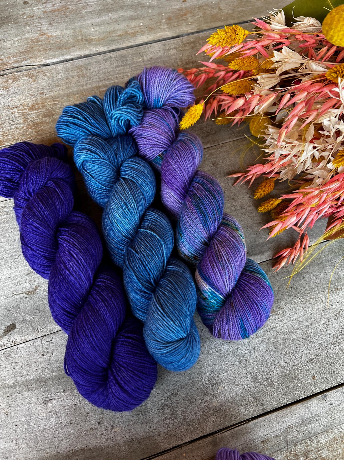 LINETTE - Laine teinte à la main - Fingering Mérinos Nylon superwash