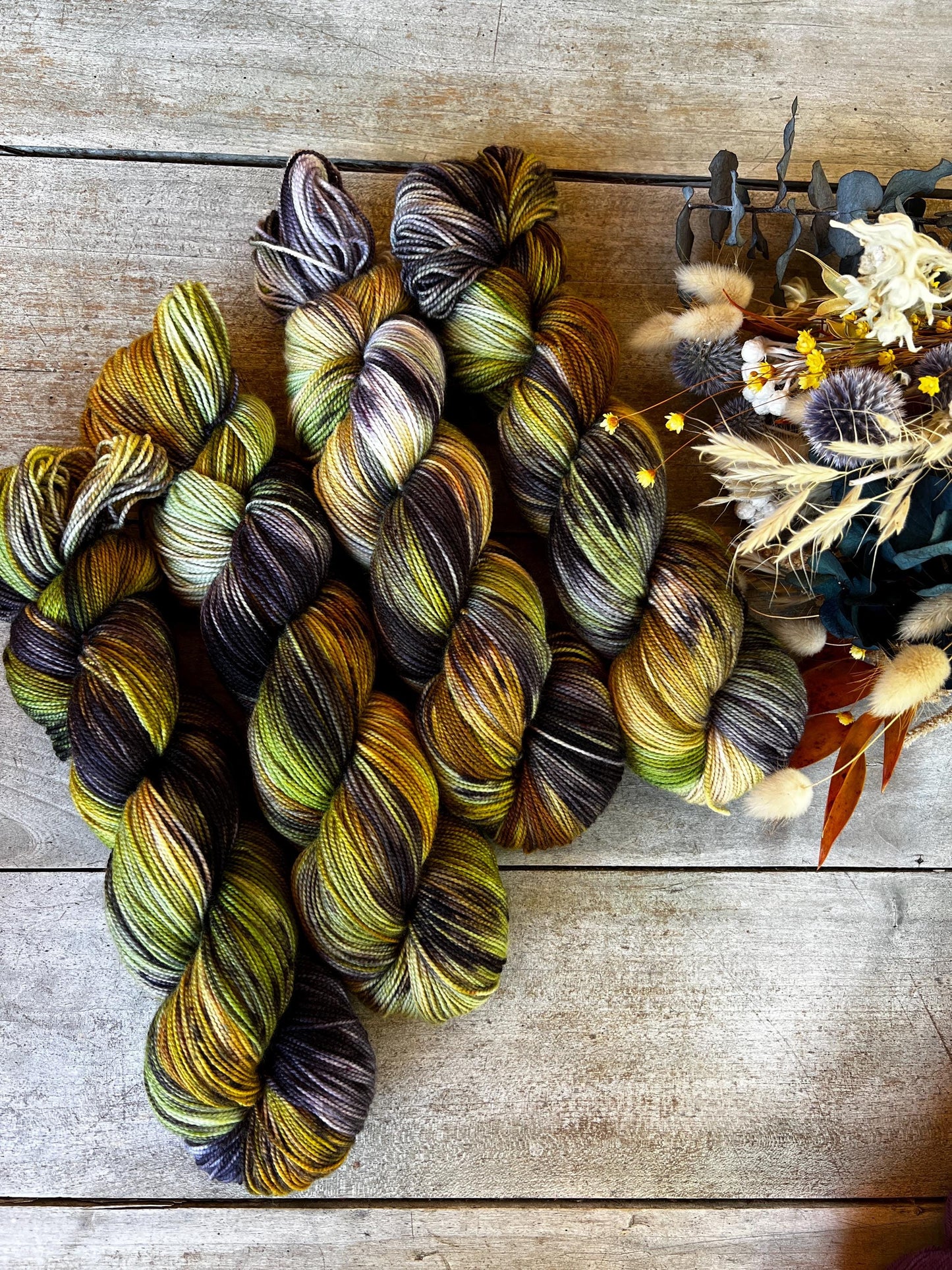 CHIMÈNE - Laine teinte à la main - Fingering Mérinos Nylon superwash