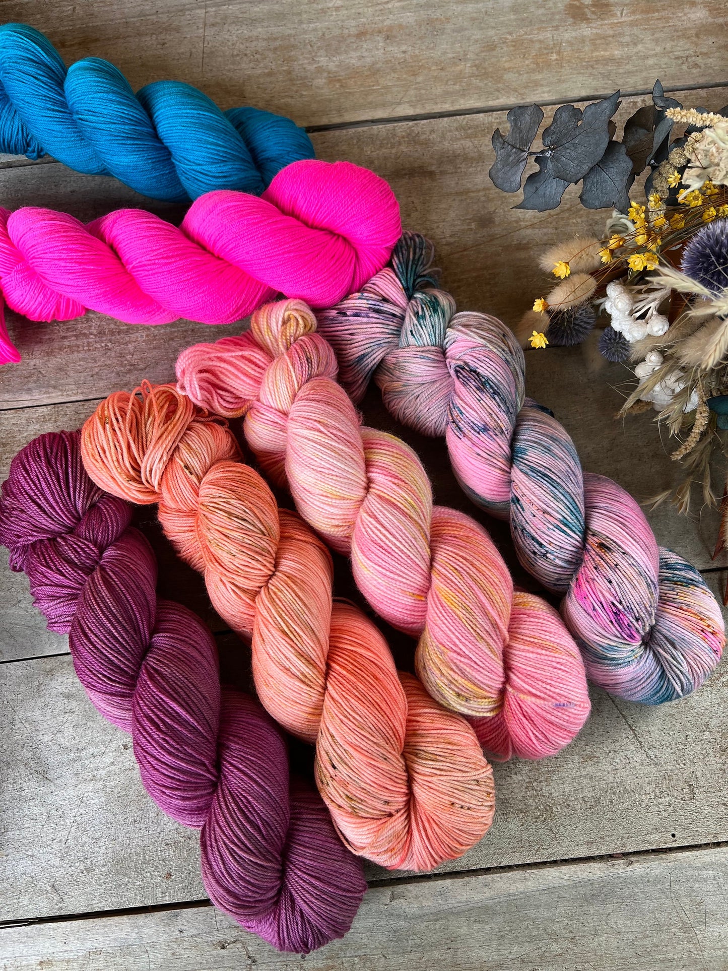AGLAÉ - Laine teinte à la main - Fingering Mérinos Nylon superwash