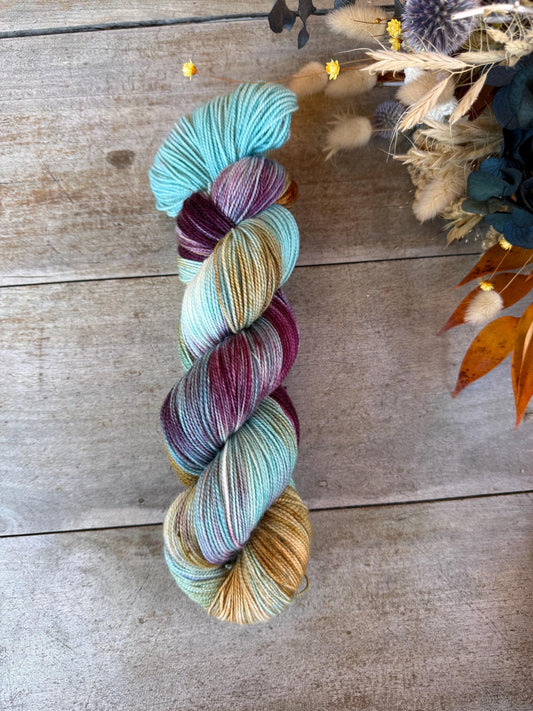 PACIFIQUE - Laine teinte à la main - Fingering Mérinos Nylon superwash