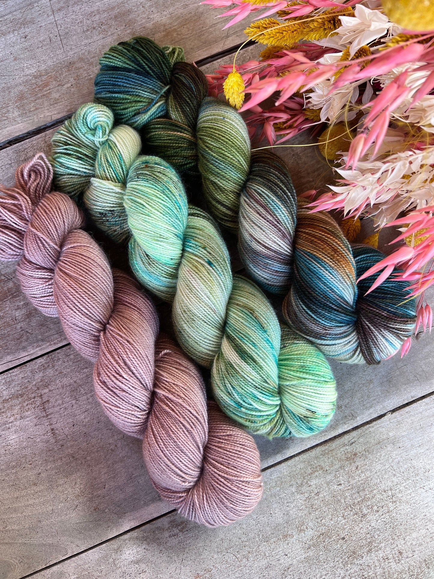 PHILOU - Laine teinte à la main - Fingering Mérinos Nylon superwash