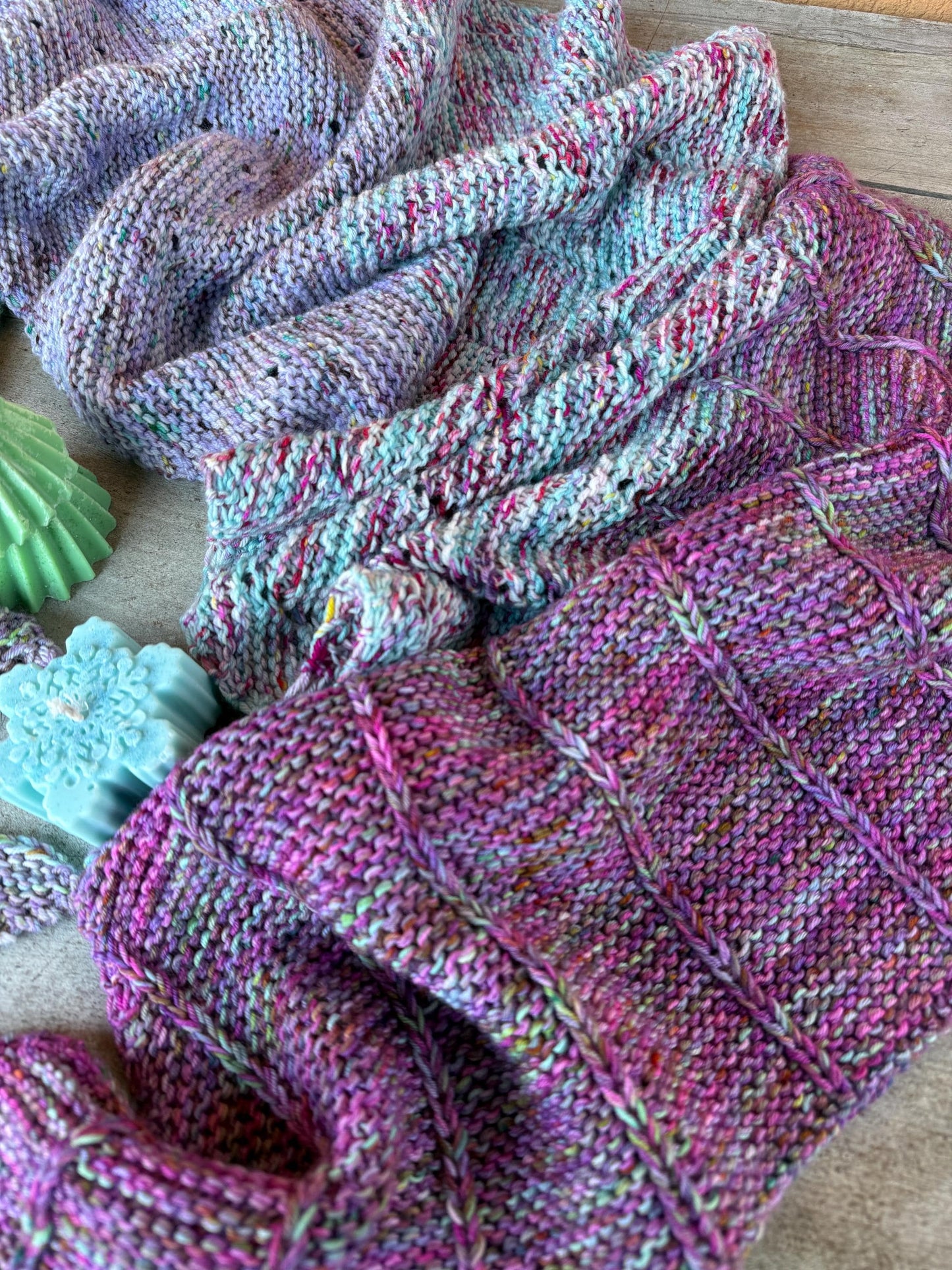 Design du Châle de l'Avent - Patron modèle de Tricot