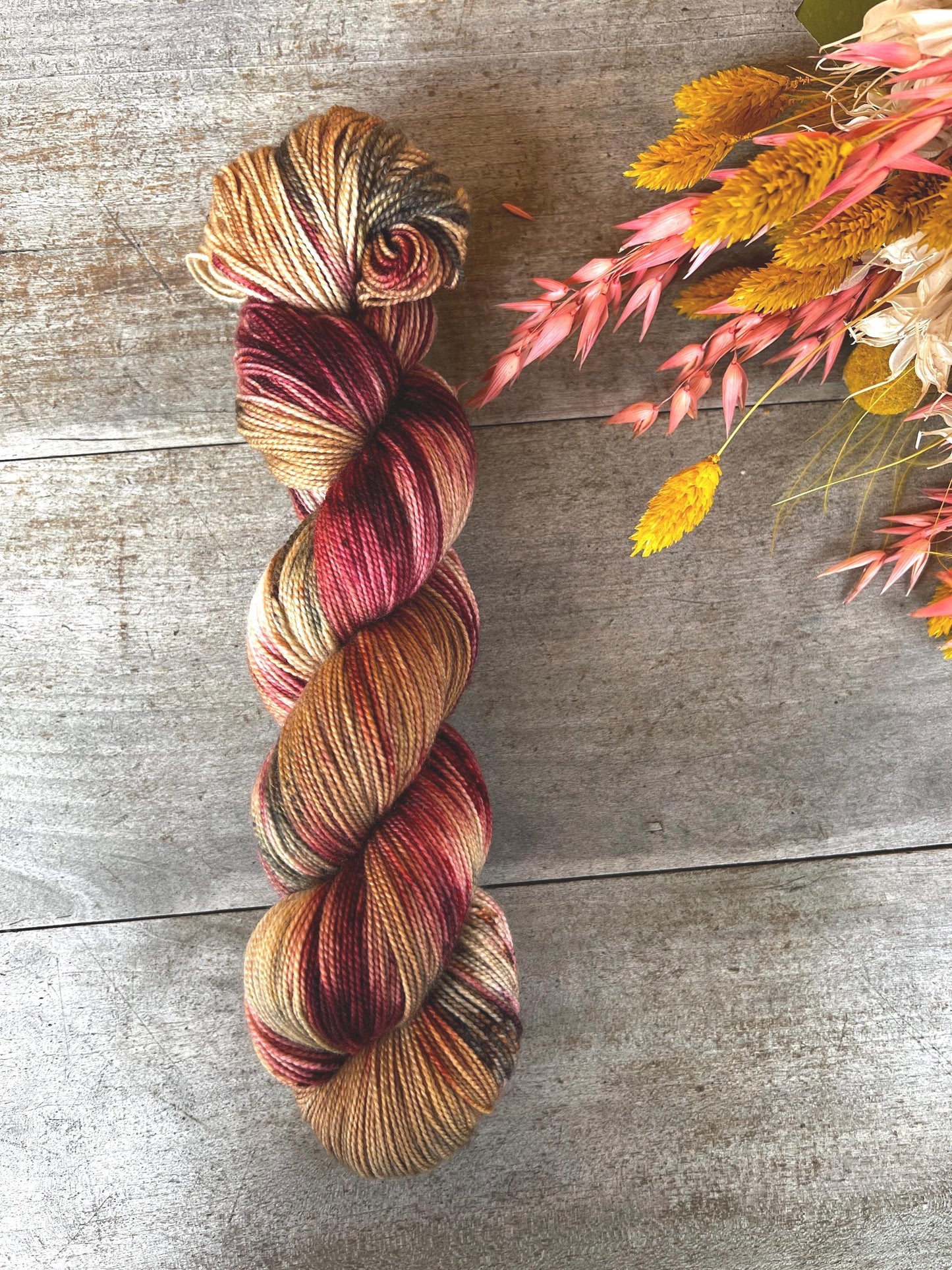 VIRGIN - Laine teinte à la main - Fingering Mérinos Nylon superwash