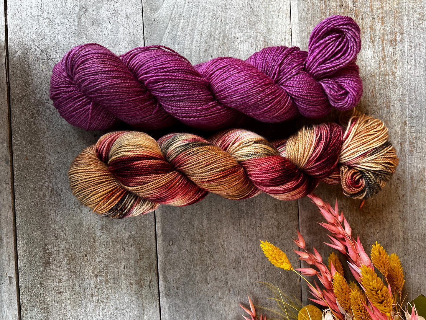 VIRGIN - Laine teinte à la main - Fingering Mérinos Nylon superwash
