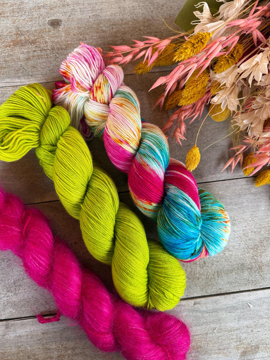 VICTORIA - Laine teinte à la main - Fingering Mérinos Nylon superwash