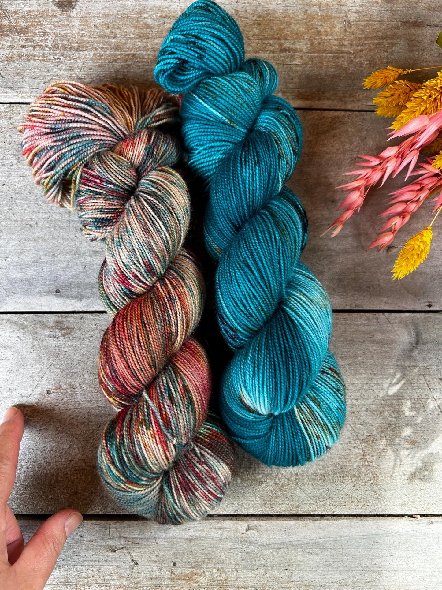 CHAMPÊTRE - Laine teinte à la main - Fingering Mérinos Nylon superwash