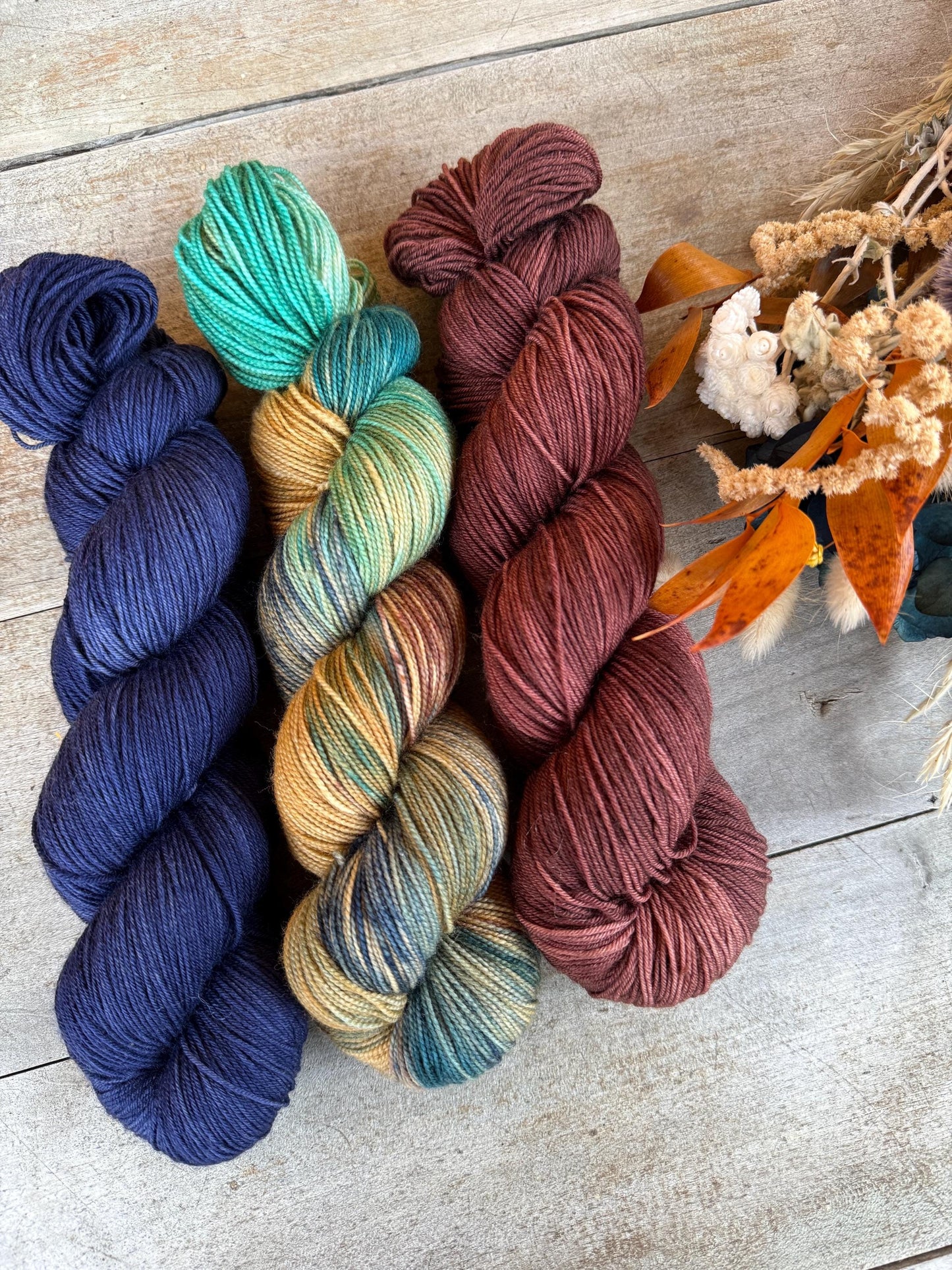 NOLAN - Laine teinte à la main - Fingering Mérinos Nylon superwash