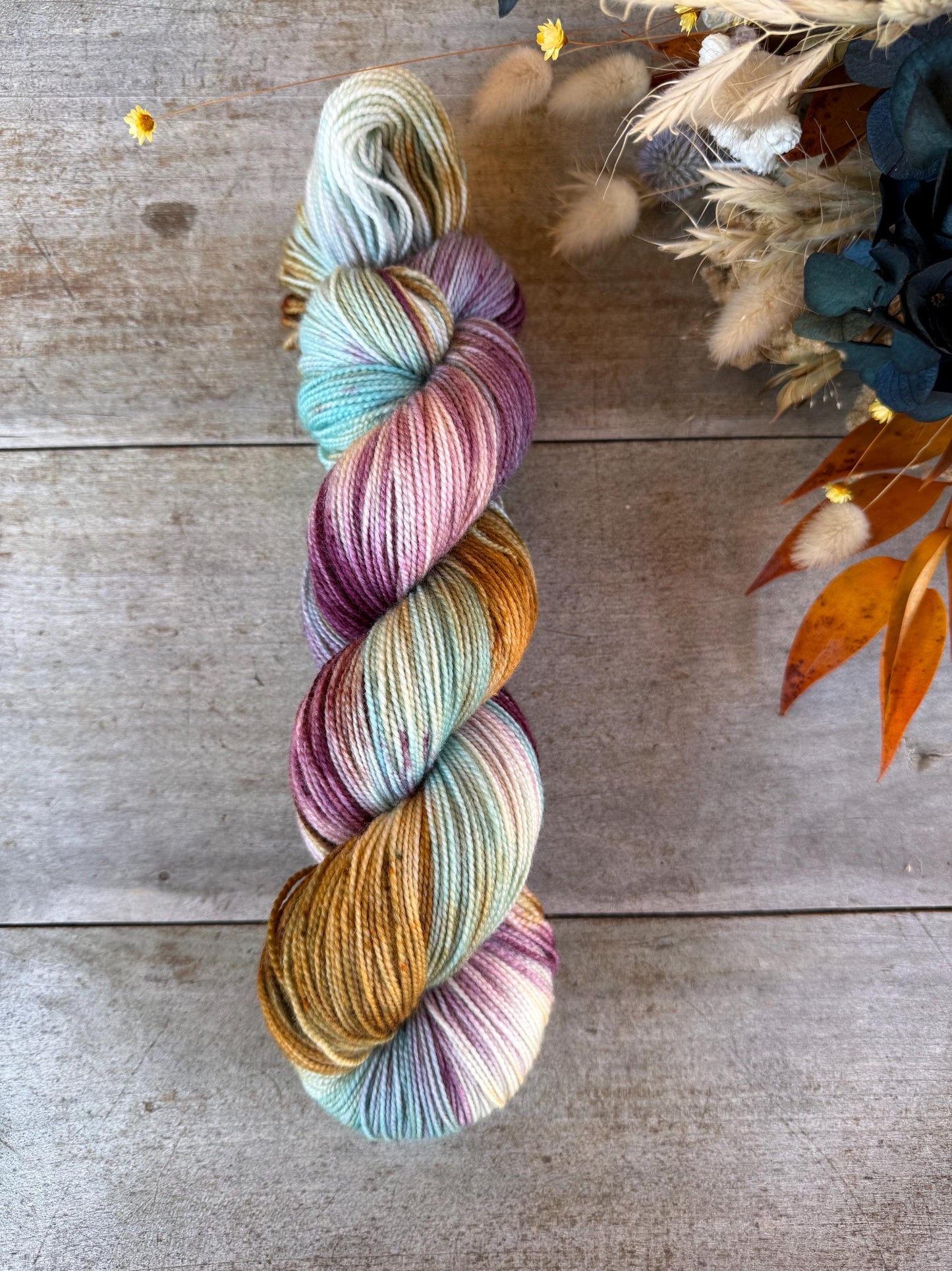 PACIFIQUE - Laine teinte à la main - Fingering Mérinos Nylon superwash