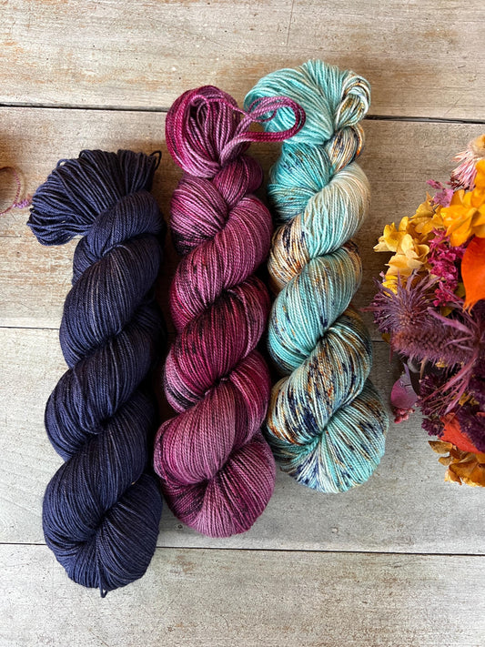 PRAIRIE - Laine teinte à la main - Fingering Mérinos Nylon superwash