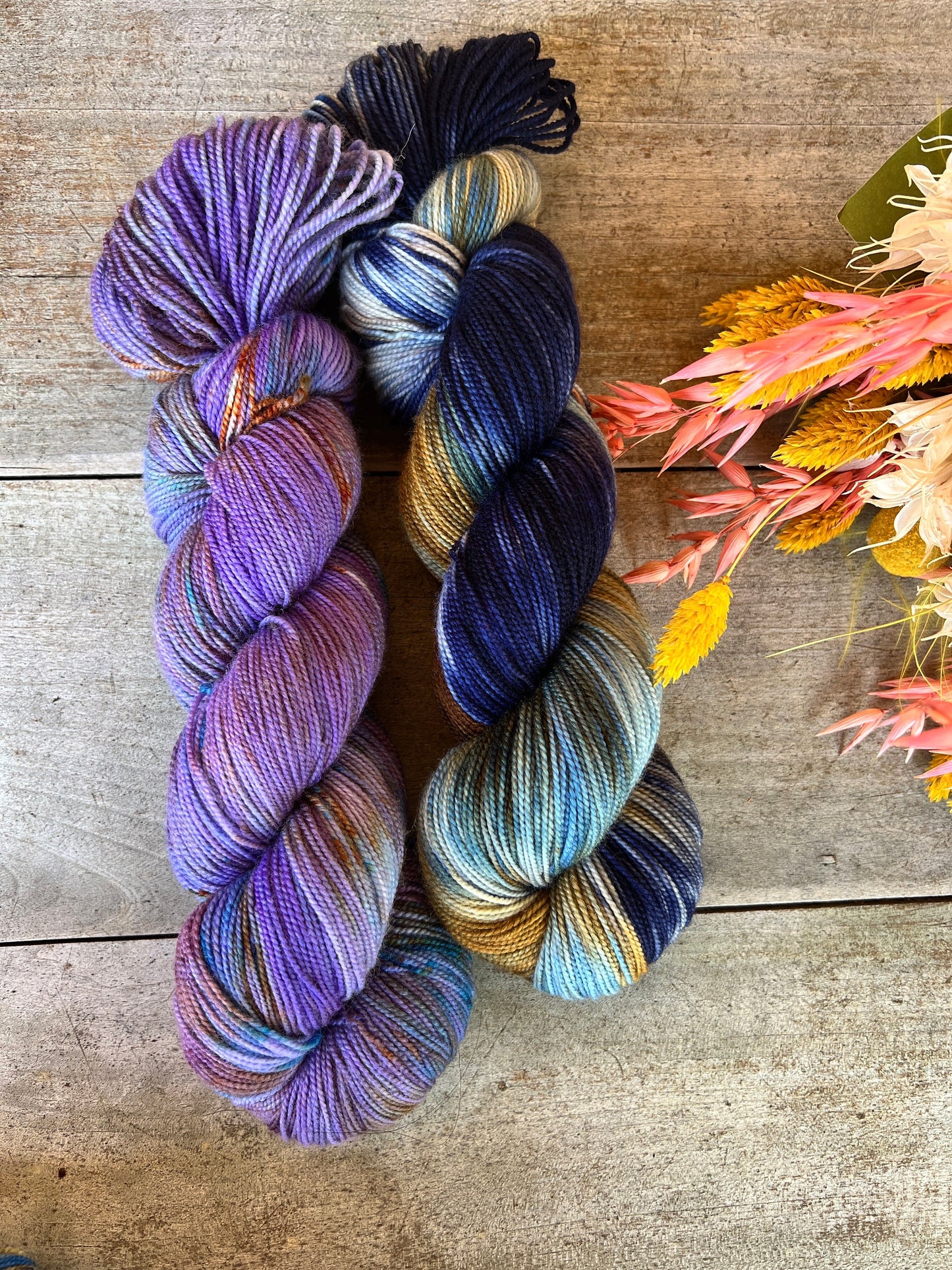 CAMERON - Laine teinte à la main - Fingering Mérinos Nylon superwash