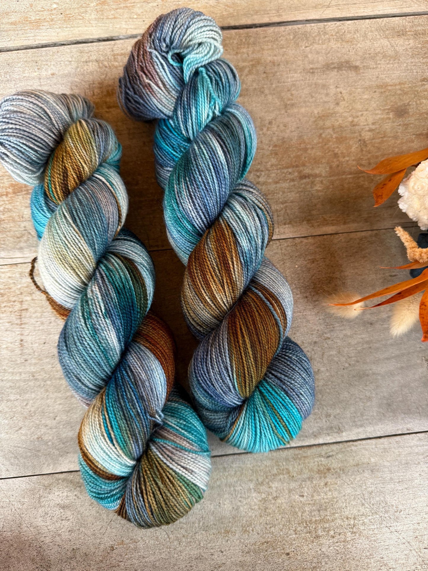 DORIANE - Laine teinte à la main - Fingering Mérinos Nylon superwash