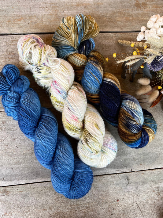 CAMERON - Laine teinte à la main - Fingering Mérinos Nylon superwash