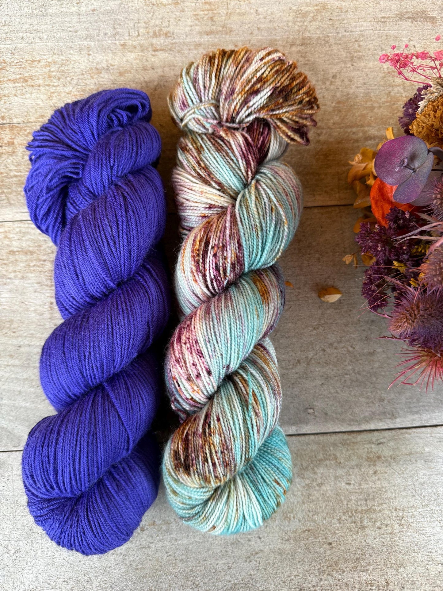 OCÉAN - Laine teinte à la main - Fingering Mérinos Nylon superwash