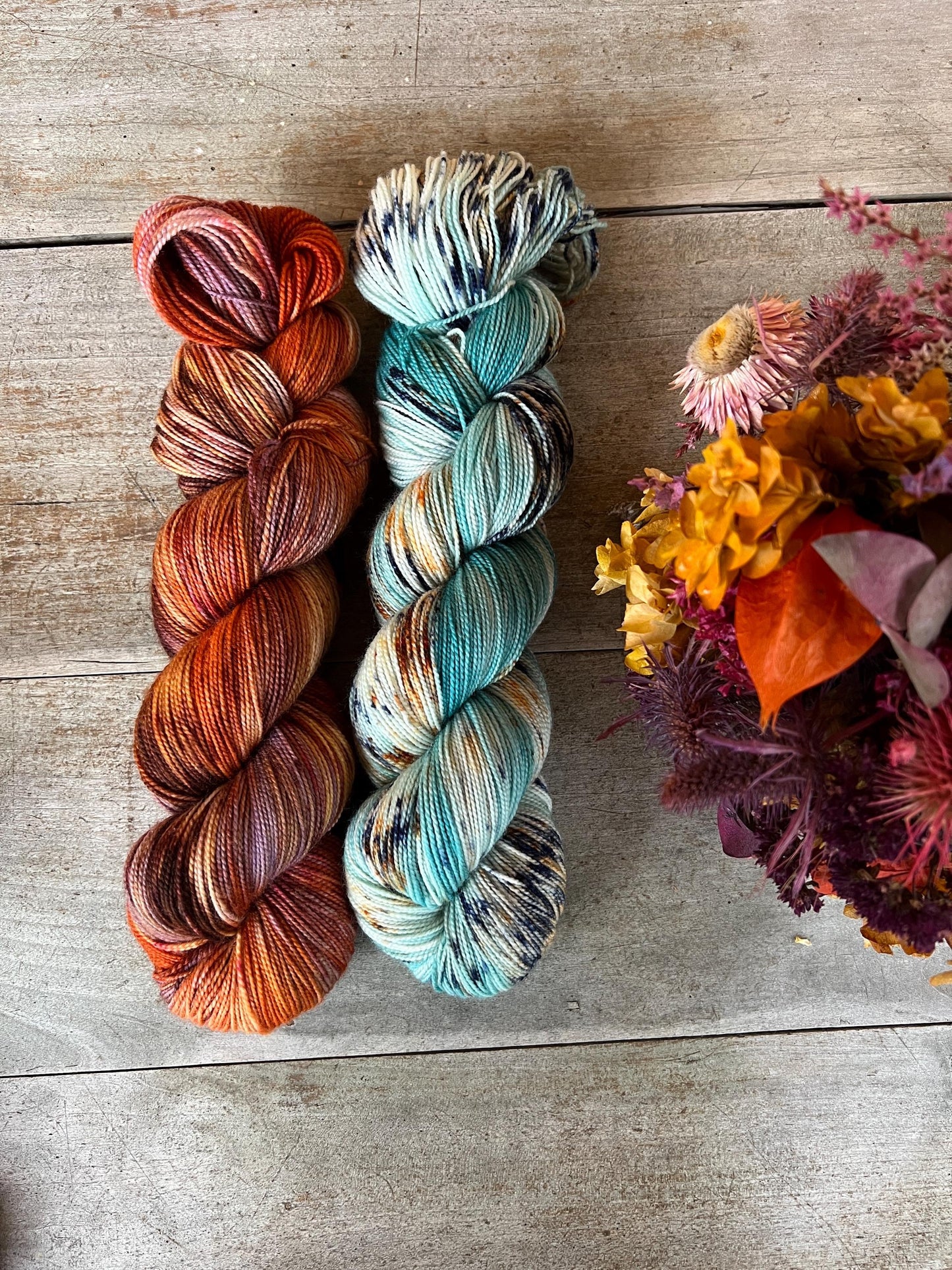 PRAIRIE - Laine teinte à la main - Fingering Mérinos Nylon superwash