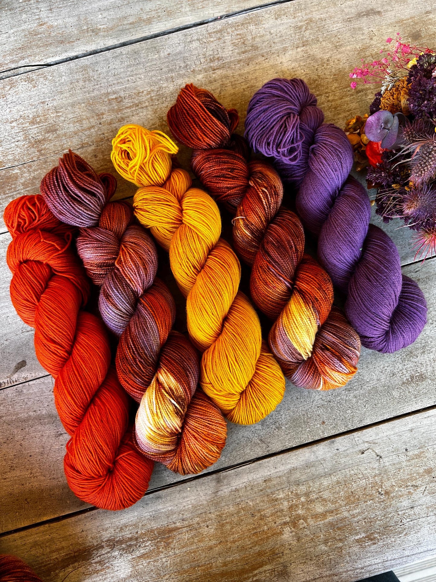 CRÉPUSCULE - Laine teinte à la main - Fingering Mérinos Nylon superwash