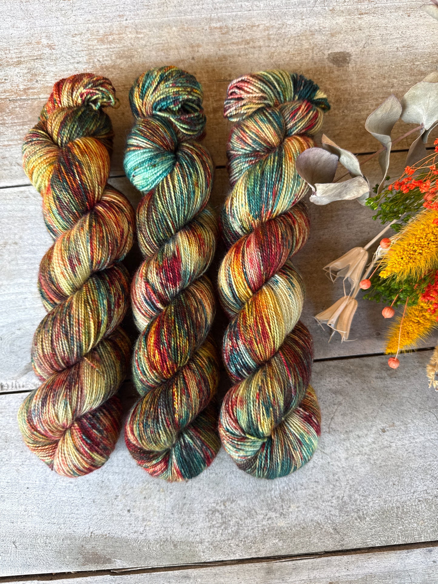 MAGDA - Laine teinte à la main - Fingering Mérinos Nylon superwash