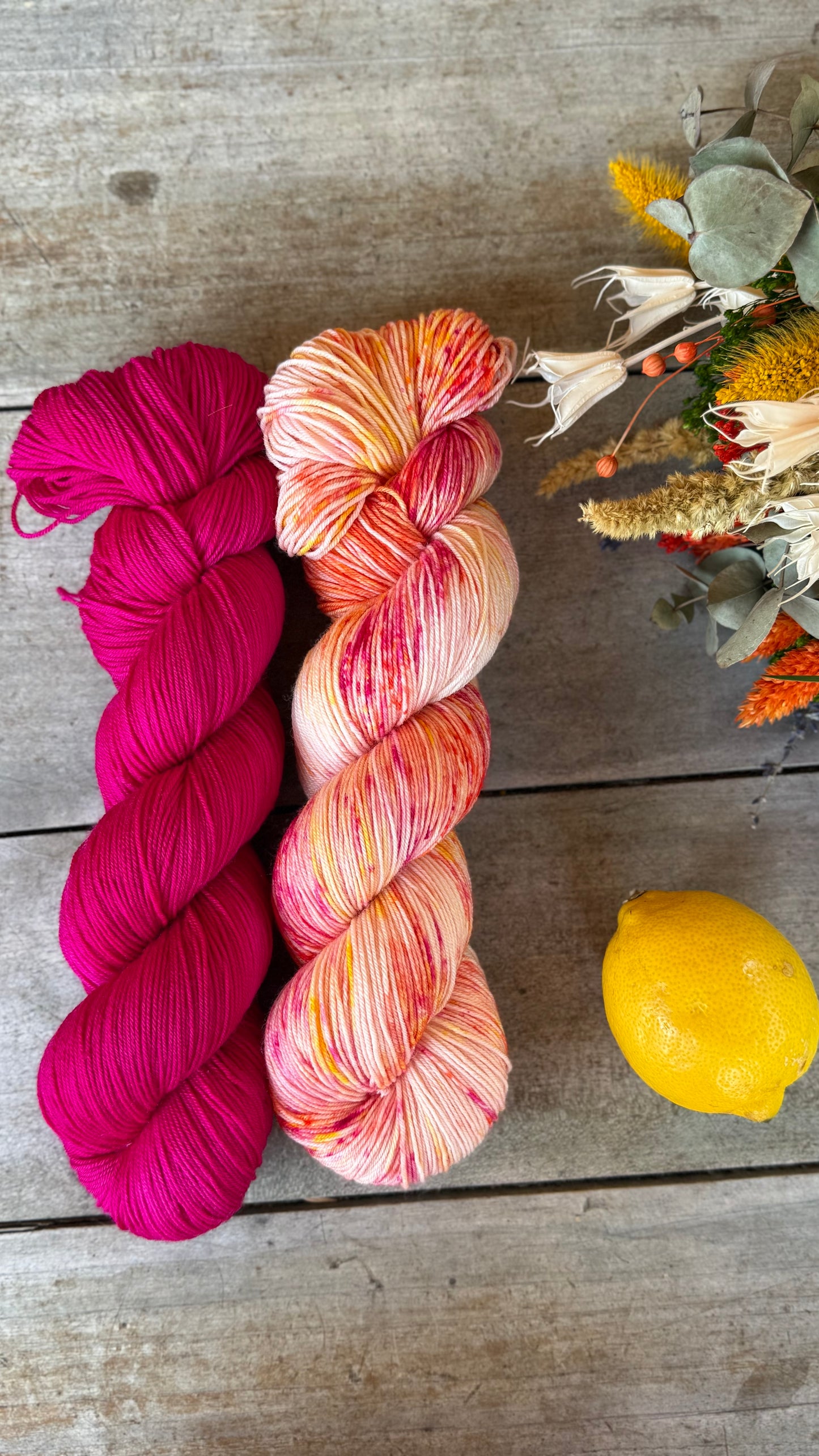 BALLERINE- Laine teinte à la main - Fingering Mérinos Superwash