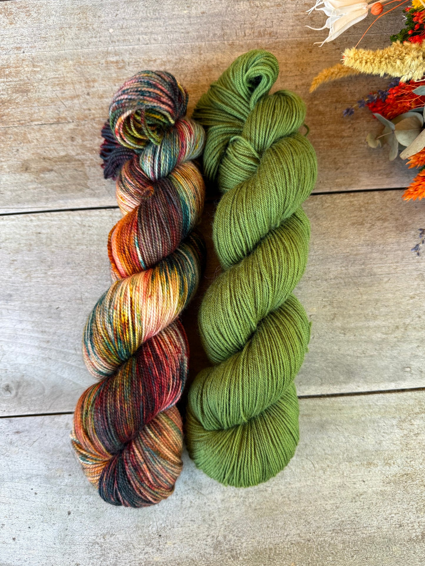 MAGDA - Laine teinte à la main - Fingering Mérinos Nylon superwash