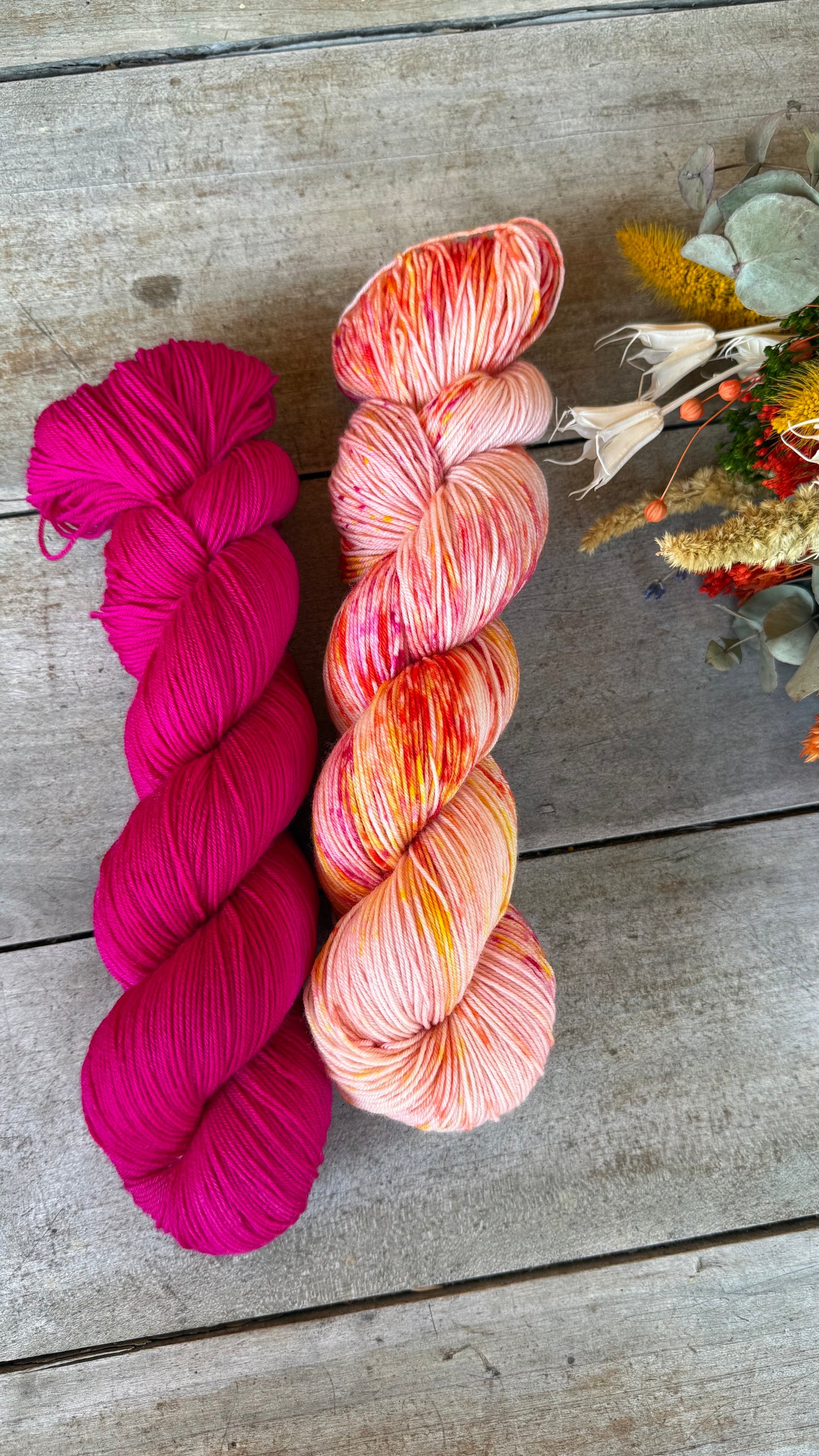 BALLERINE- Laine teinte à la main - Fingering Mérinos Superwash