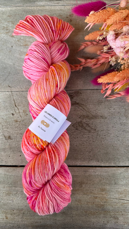 DANSEUSE - Laine teinte à la main - Base au choix : Fingering Mérinos avec ou sans nylon / DK Mérinos / Kid Mohair et Soie