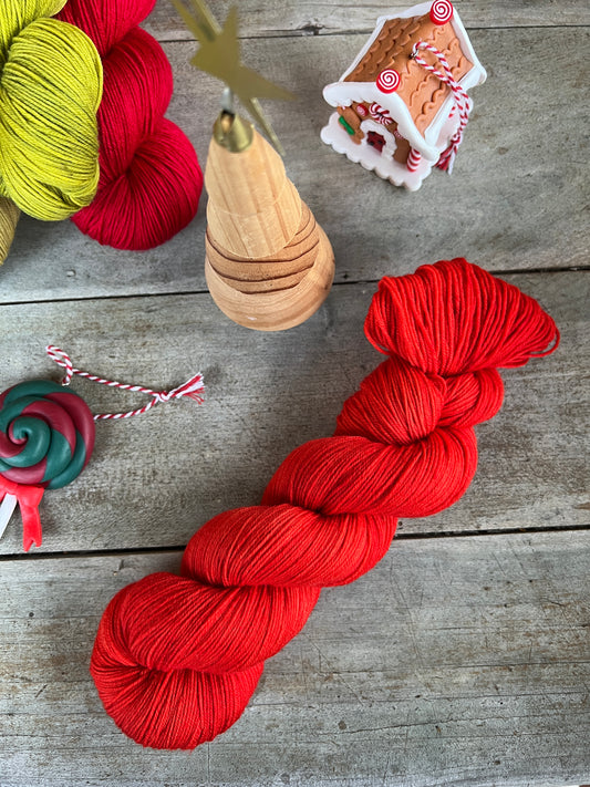 PIMENT - Laine teinte à la main - Base au choix : Fingering Mérinos avec ou sans nylon / DK Mérinos / Kid Mohair et Soie