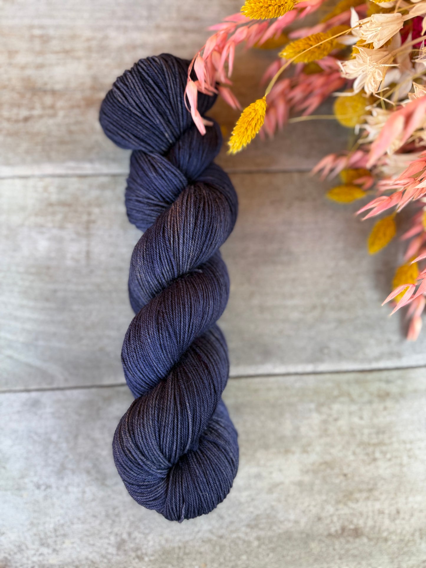 Marin - Laine teinte à la main - Base au choix : Fingering Mérinos avec ou sans nylon / DK Mérinos / Kid Mohair et Soie
