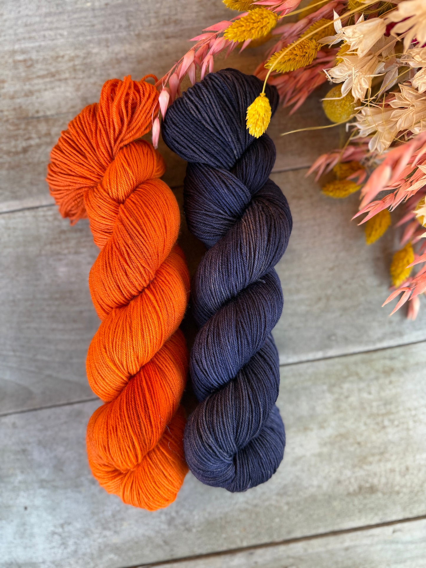 Marin - Laine teinte à la main - Base au choix : Fingering Mérinos avec ou sans nylon / DK Mérinos / Kid Mohair et Soie