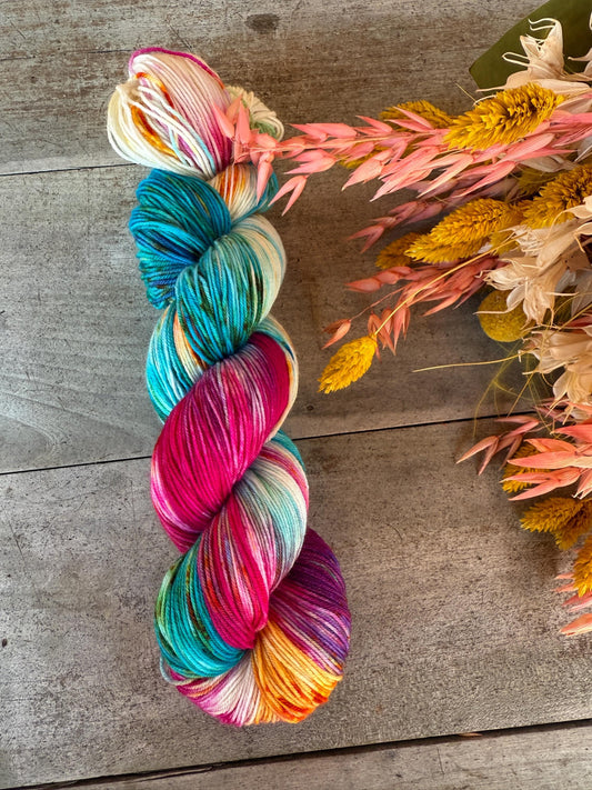 VICTORIA - Laine teinte à la main - Fingering Mérinos Nylon superwash